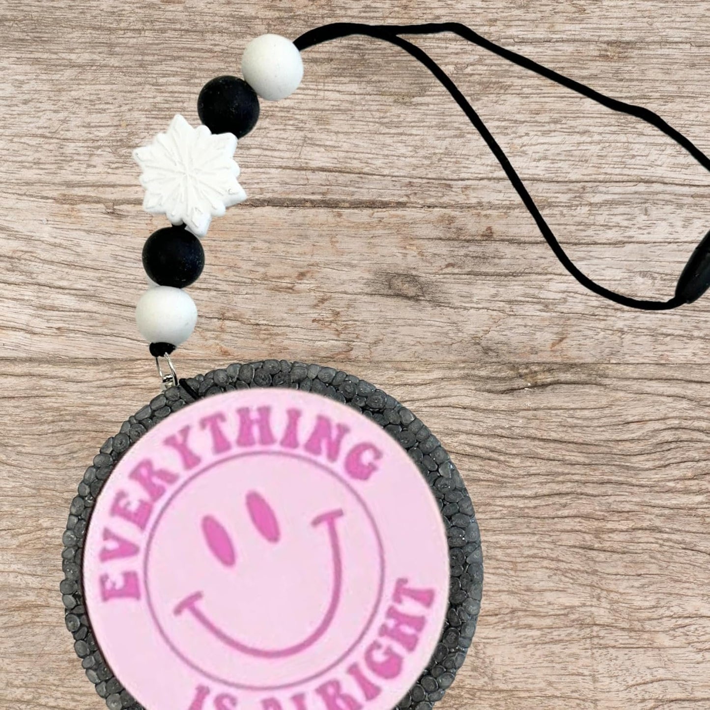 Lashicorn White Snowflake Silicone Focal Bead | 12 Pack Christmas Holiday Winter for Freshie Hangers Beaded Pens 1.1” Wholesale Bulk Keychain Brushes