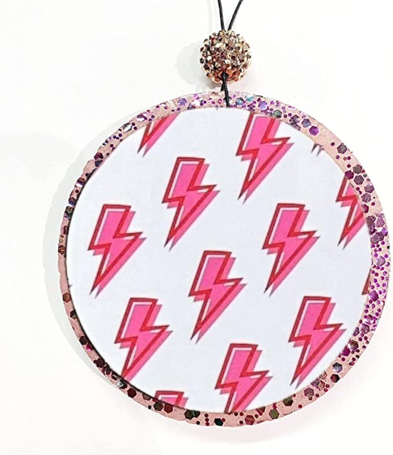 Boujee Patterns Freshie Cardstock Cutouts Rounds 2.5” inch | 12 pk Mixed Scented Aroma Beads Bake for Car Freshie Designs Inserts Marble Butterfly Lightning Bolt Highland Cow
