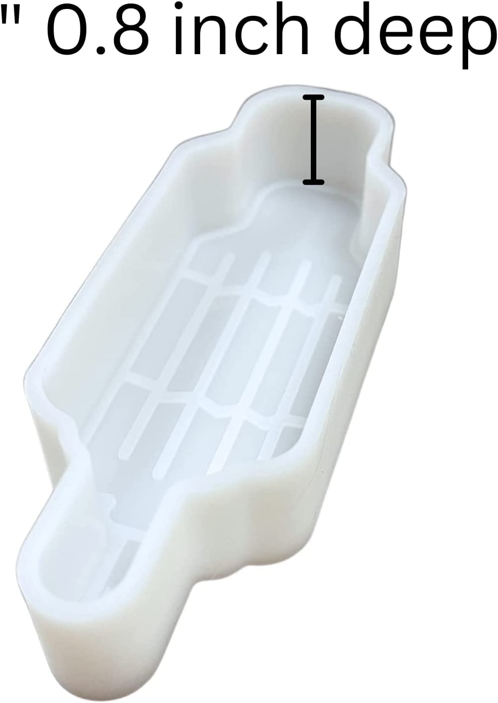 Bomb Pop Car Freshie Silicone Mold American 4th of July Popsicle Red White Blue 5.5x1.5x0.8” inches for Scented Aroma Beads Starter Kit Heat Resistant to 450 F Degrees Oven Bake