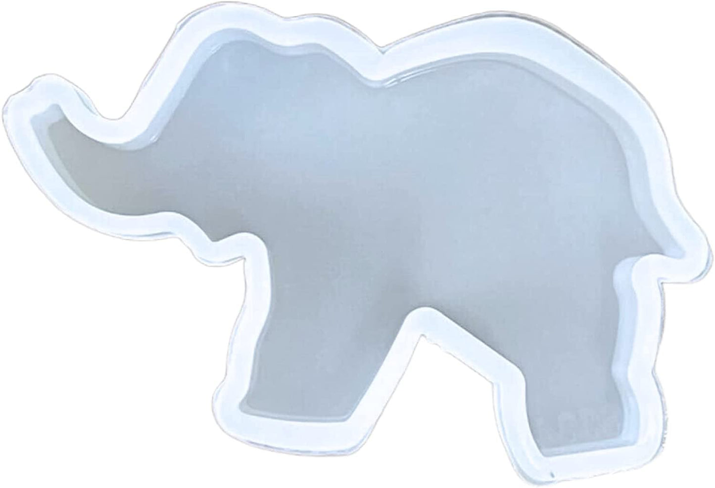 Elephant Freshie Silicone Mold for Scented Aroma Beads Car Candle, Soap Oven Safe to Bake Heat Resistant to 400 F 3.8 x 3.8 x 1” inch