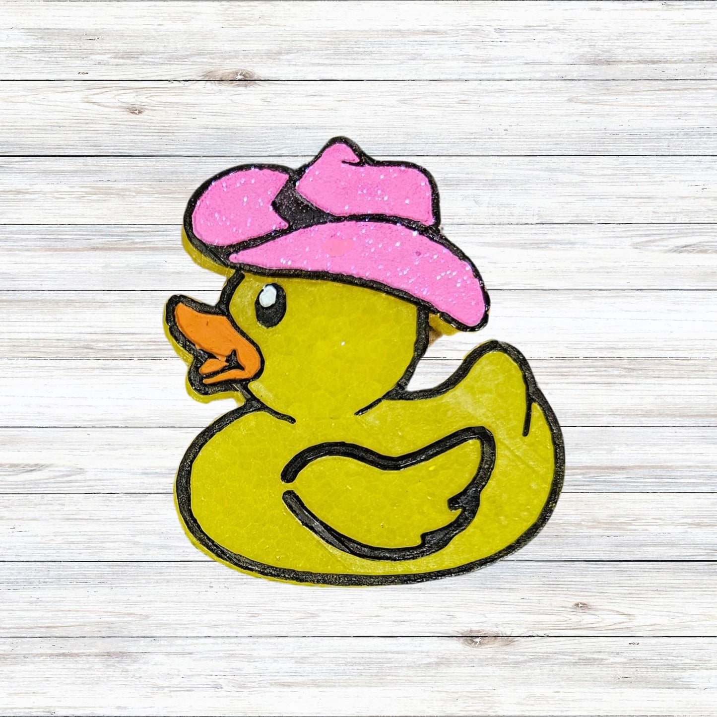 Duck with Cowboy Hat Freshie Silicone Mold 3.9x3.5” for Scented Aroma Beads Oven Safe Bake 400 F SUV Teens You’ve Been Ducked Country