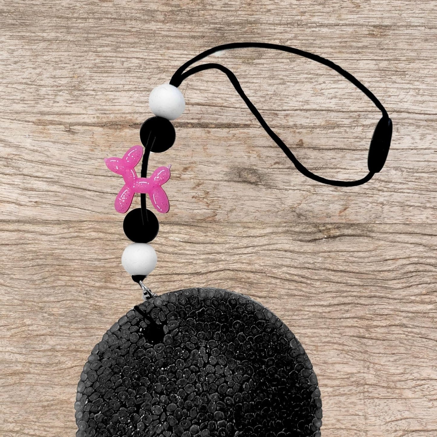 Balloon Animal Dog Silicone Focal Bead 12pk Bulk 1.1x1.05” Character DIY Beadable Pen Keychain Unique Supplies Car Freshie DIY