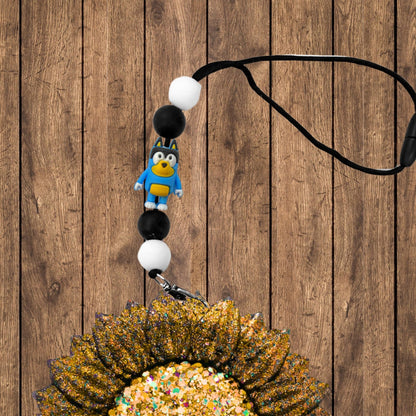 Blue Dog Character Bingo Show Heeler TV 3D Silicone Focal Bead 12pk Bulk Assorted 6 Each Boy Mama for Beadable Keychain Pen Freshie