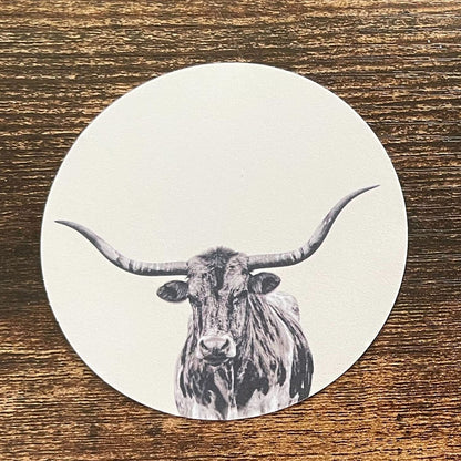 Longhorn Cardstock Cutouts for Freshies | 12 Pack | 3" Inch Circles | Freshie Supplies | Western Designs