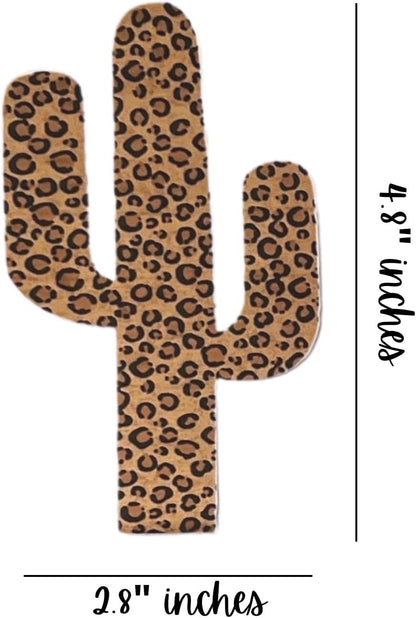 Cactus Shape Car Freshie Cardstock Cutouts 4.8” x 2.8” inch | 12 PK MIXED Designs for Scented Aroma Bead Bake Oven Safe Fits Small Baja Cactus Silicone Mold