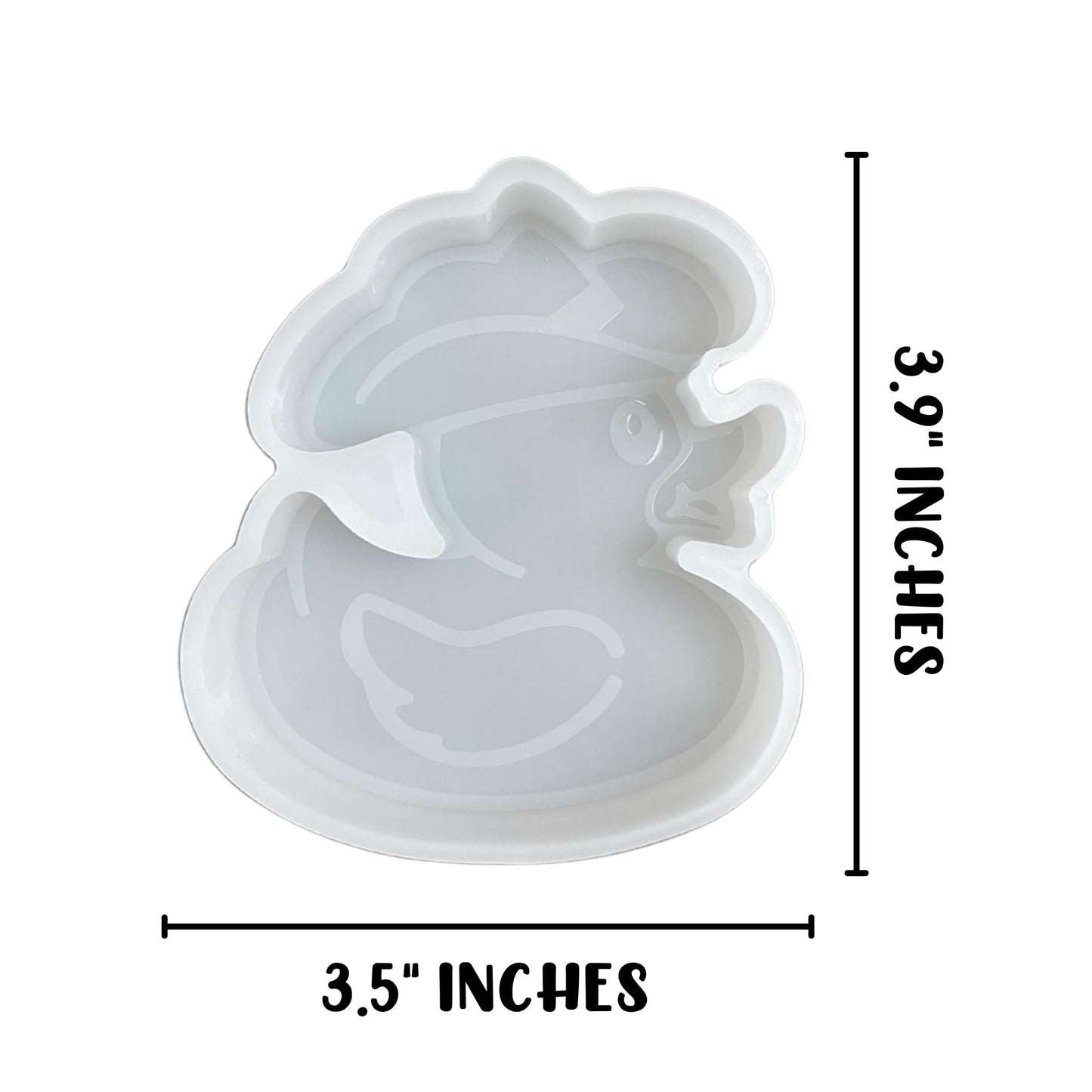 Duck with Cowboy Hat Freshie Silicone Mold 3.9x3.5” for Scented Aroma Beads Oven Safe Bake 400 F SUV Teens You’ve Been Ducked Country