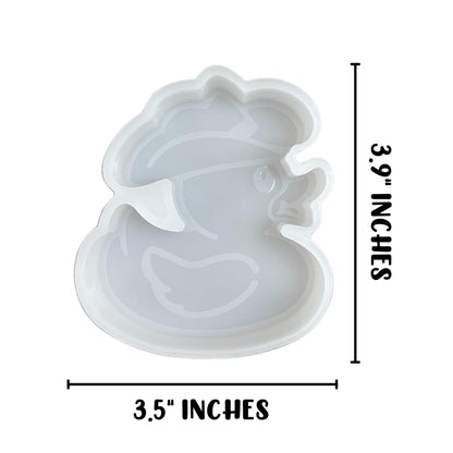 Duck with Cowboy Hat Freshie Silicone Mold 3.9x3.5” for Scented Aroma Beads Oven Safe Bake 400 F SUV Teens You’ve Been Ducked Country