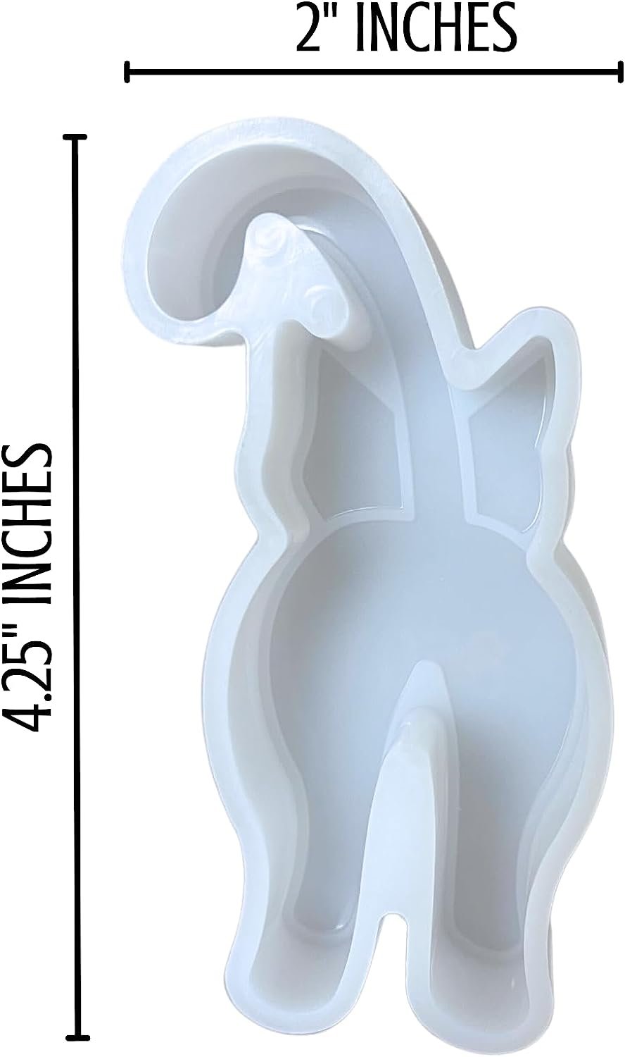 Cat Butt Car Freshie Silicone Mold 4.25 x 2. X 0.8” Dog Mama Cat Mom Tail Pet Paw for Scented Aroma Beads Oven Safe up to 450 F Freshie Supplies