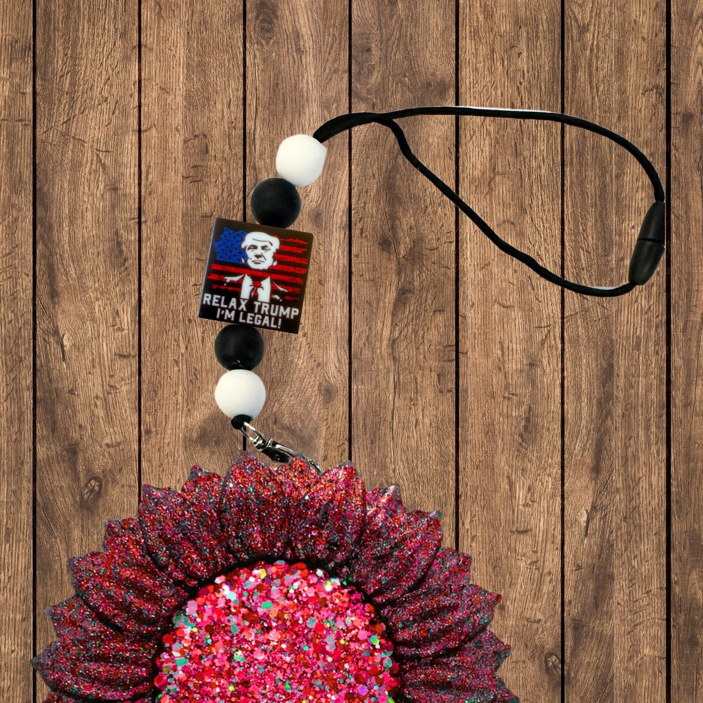 Trump Republican I’m a Trump Girl, Relax, Not Guilty Political Silicone Focal Bead 2.7cm 12pk 3 Designs 4 Each for Beadable Pens Freshie Hangers Right Elephant President