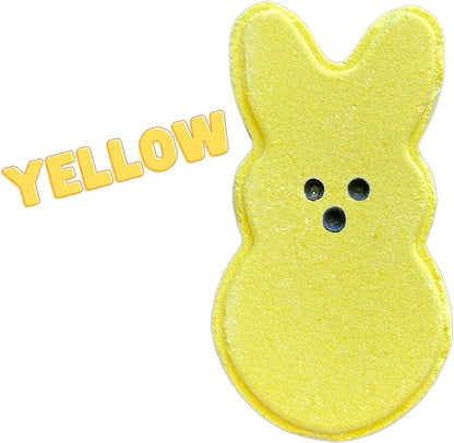 Easter Bunny Marshmallow Shaped Bath Bombs | 8pk | 3.7x2” inches | Multi Color | Pink, Blue, Yellow, Purple | Easter Bath Bomb | Easter Bunny, Easter Basket, Easter Egg | Easter Basket Goodies