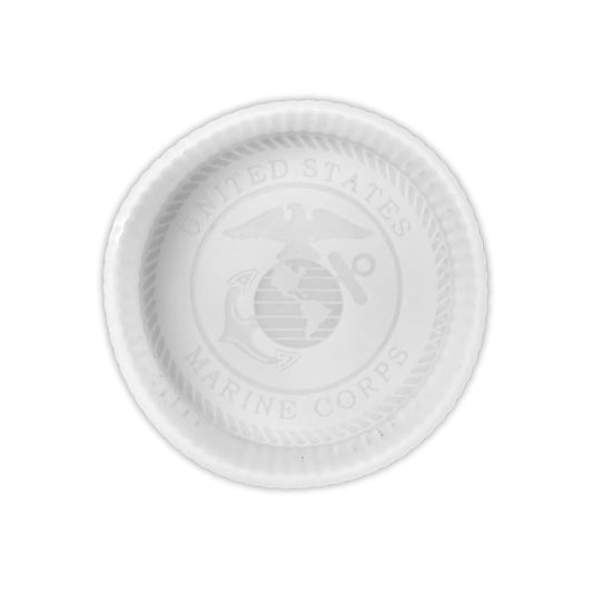 Armed Forces Military United States Corp Silicone Freshie Mold 4” Circle 0.8” D Scented Aroma Beads Men’s Patriotic Veteran Soldier American Flag USA