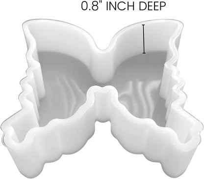 Butterfly Silicone Mold | Size 3.5" Wide x 4" Long x .8" Deep | Butterfly Mold | Small Butterfly Design for Freshie, Soap, Resin, Candles