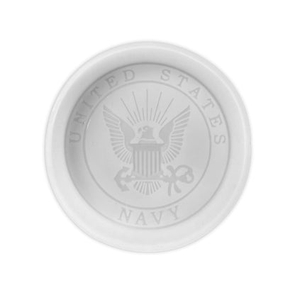 Military United States Branch Silicone Freshie Mold 4” Circle 0.8” D Scented Aroma Beads Men’s Patriotic Aviation Sailing Veteran Soldier American Flag USA