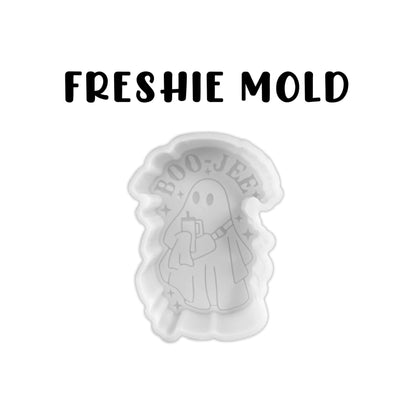 Boujee Boo Ghost with Everywhere Crossbody Bag and Tumbler Freshie Silicone Car Freshie Mold 2.5x4” Fall Halloween Spooky Freshener Trendy