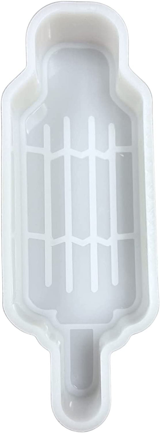 Bomb Pop Car Freshie Silicone Mold American 4th of July Popsicle Red White Blue 5.5x1.5x0.8” inches for Scented Aroma Beads Starter Kit Heat Resistant to 450 F Degrees Oven Bake