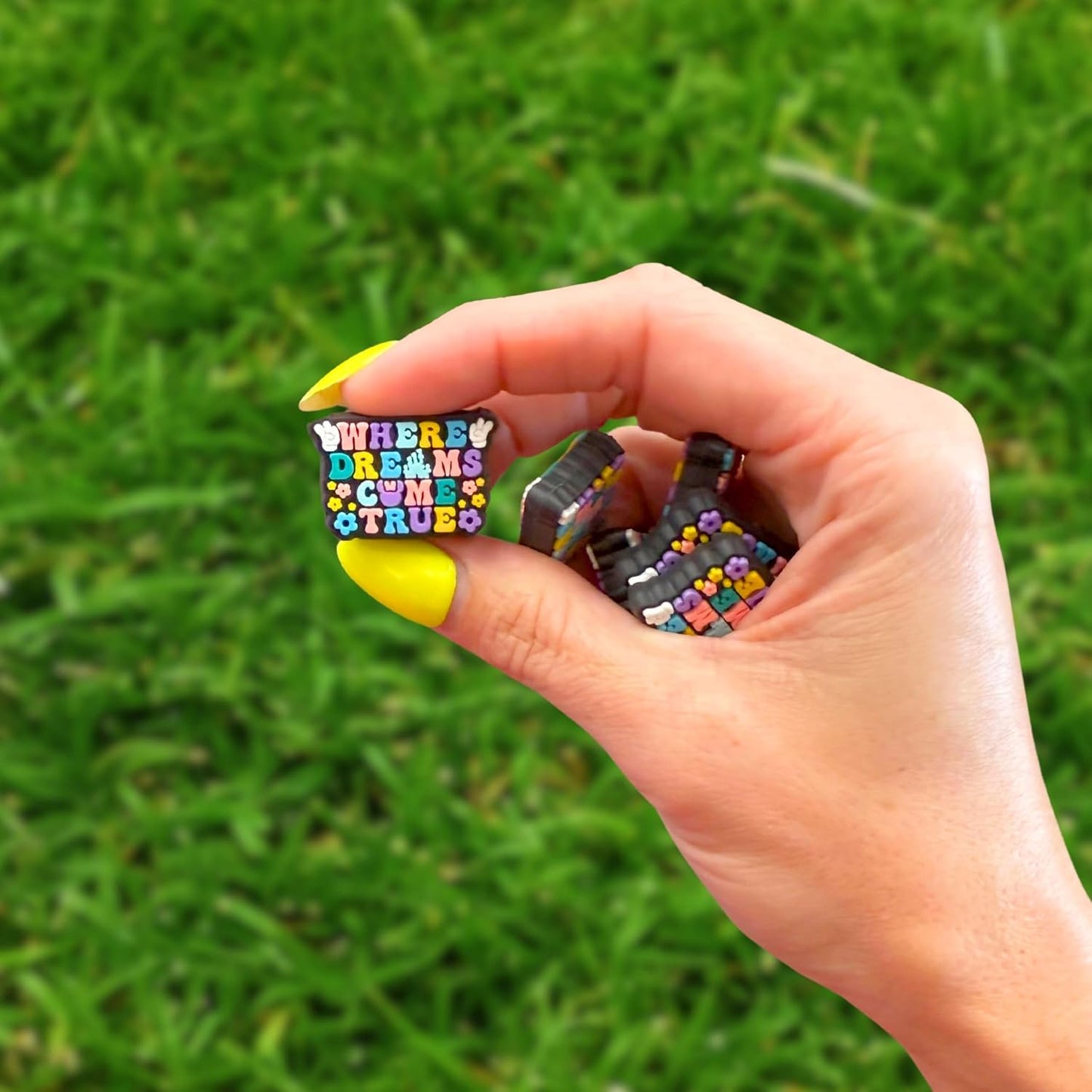 Where Dreams Come True Magical Themed Silicone Focal Bead 12pk Bulk 1.2x0.75” Enchanted Beadable Pen DIY Supplies Characters