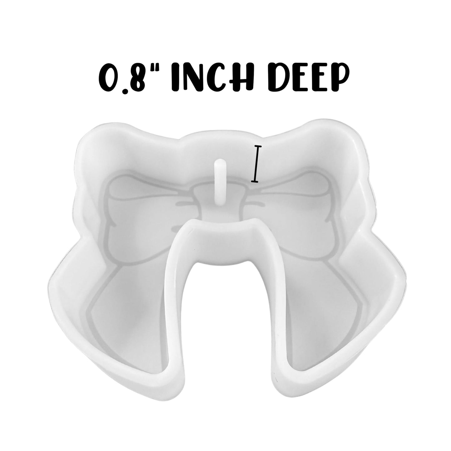 Bow Silicone Car Freshie Mold 4x3.5” Checkered Freshener for Aroma Beads Oven Safe Large Girly Pink Girly Trendy Circles Rounds