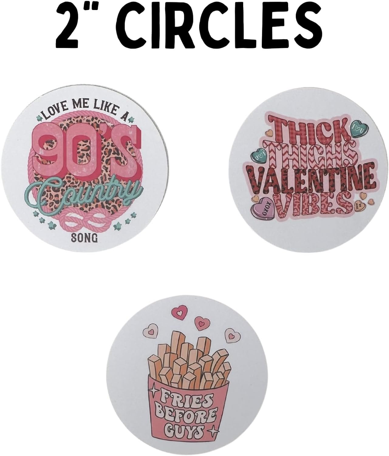 Valentine’s V-Day Car Freshie Cardstock Cutout Rounds 2” in | 12 pk Mixed for Scented Aroma Bead Bake with Silicone Mold for Car Freshie Designs Hearts Love Cupid Conversation Heart