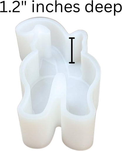 Cat Butt Car Freshie Silicone Mold 4.25 x 2. X 0.8” Dog Mama Cat Mom Tail Pet Paw for Scented Aroma Beads Oven Safe up to 450 F Freshie Supplies