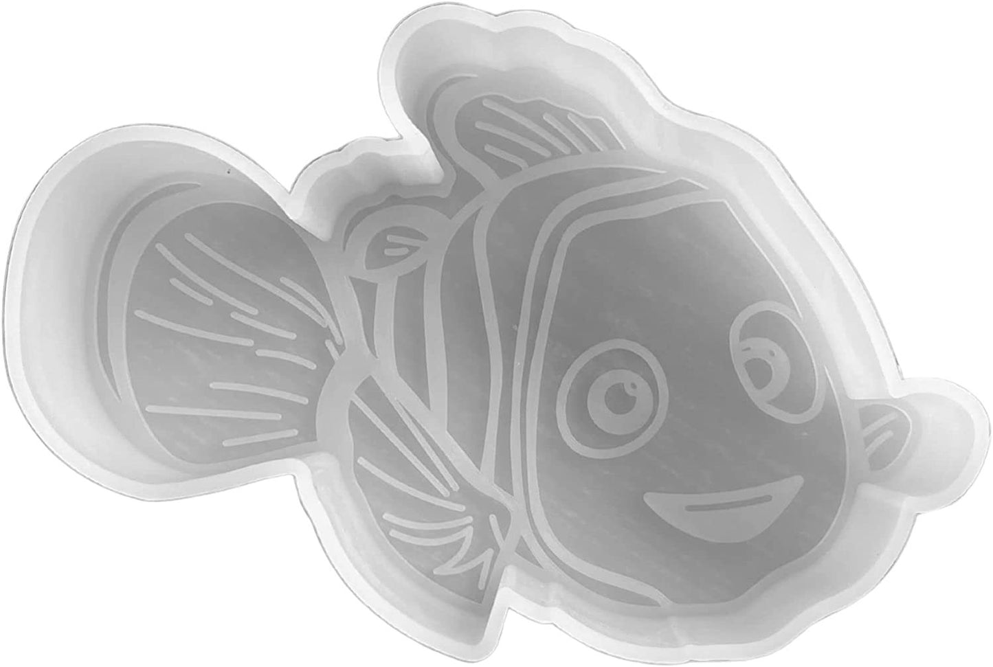 Clown Fish Freshie Silicone Mold | Size 5" Wide x 3.25" Long x 0.8" Deep | Fish Design for Freshie, Soap, Resin, Candles