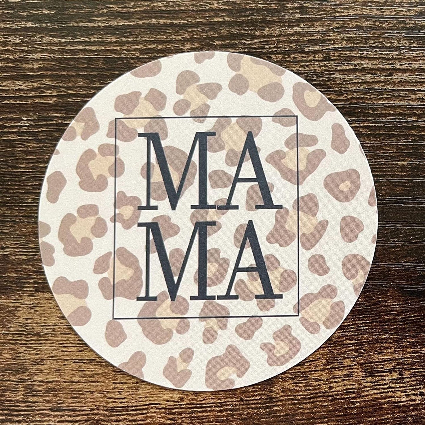 Leopard Mama Cardstock Cutouts for Freshies | 12 Pack | 2.5" Inch Circles | Freshie Supplies | Western Designs
