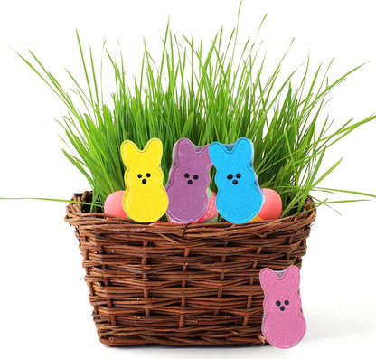 Easter Bunny Marshmallow Shaped Bath Bombs | 8pk | 3.7x2” inches | Multi Color | Pink, Blue, Yellow, Purple | Easter Bath Bomb | Easter Bunny, Easter Basket, Easter Egg | Easter Basket Goodies