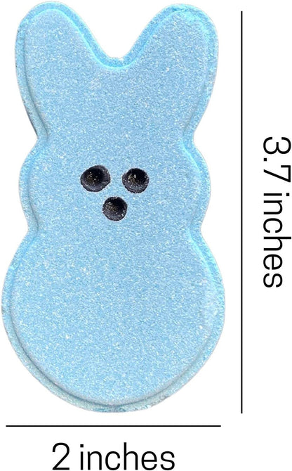 Easter Bunny Marshmallow Shaped Bath Bombs | 8pk | 3.7x2” inches | Multi Color | Pink, Blue, Yellow, Purple | Easter Bath Bomb | Easter Bunny, Easter Basket, Easter Egg | Easter Basket Goodies