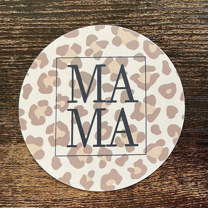 Leopard Mama Cardstock Cutouts for Freshies | 12 Pack | 3" Inch Circles | Freshie Supplies | Western Designs