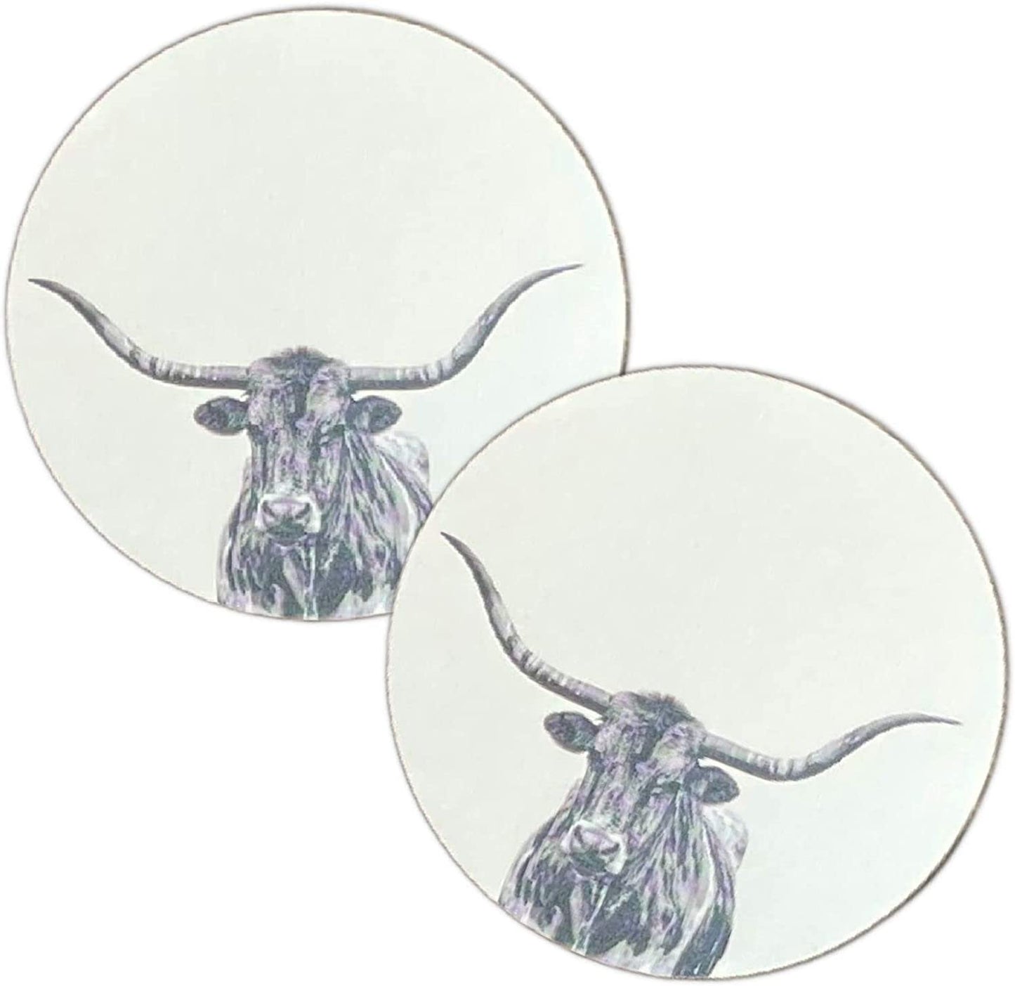 Longhorn Cardstock Cutouts for Freshies | 12 Pack | 3" Inch Circles | Freshie Supplies | Western Designs