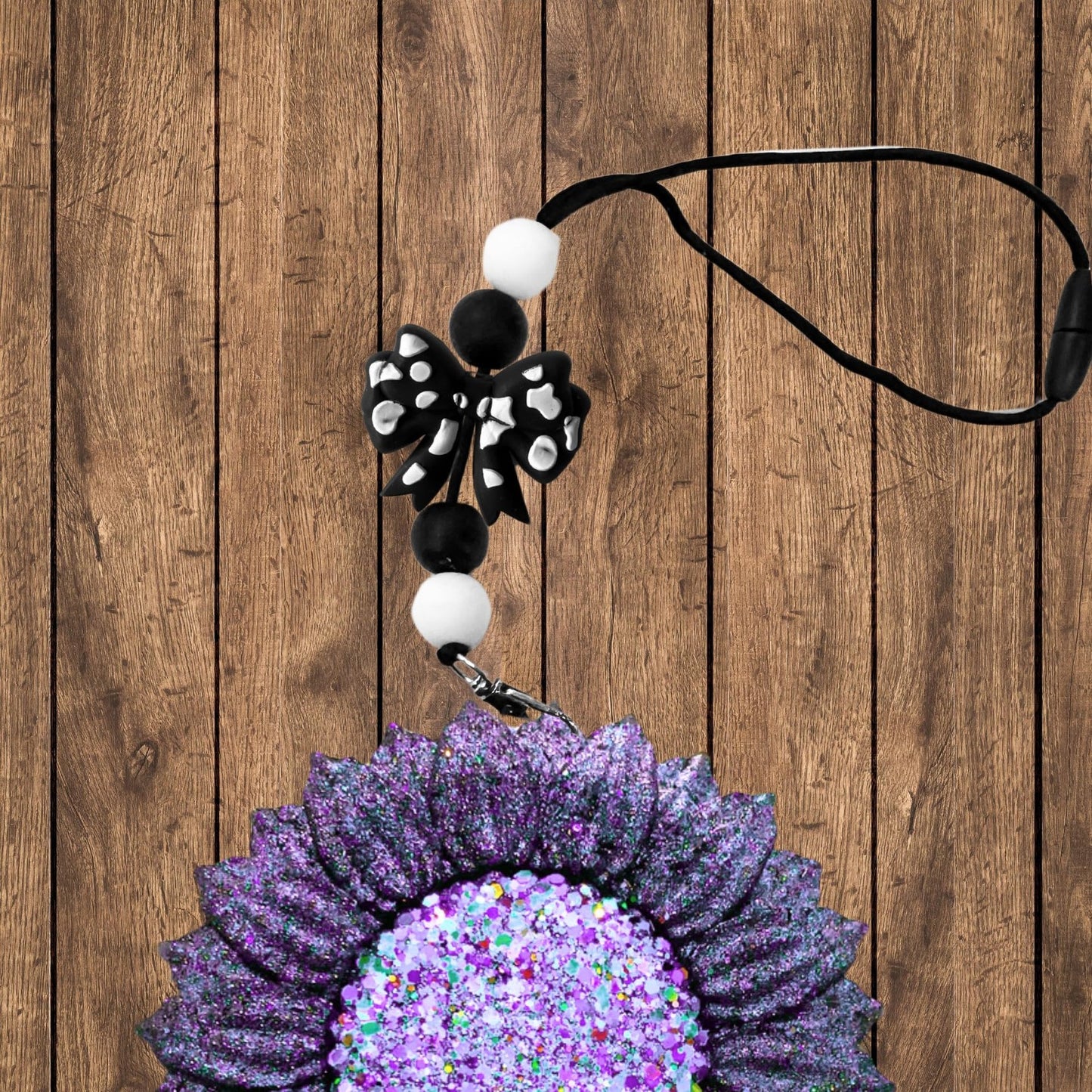 Bow Cow Print 3D Silicone Focal Beads 12 Mixed Assorted Pack 2.5cm for Beadable Pens Keychains Freshie Hangers Bulk Mama