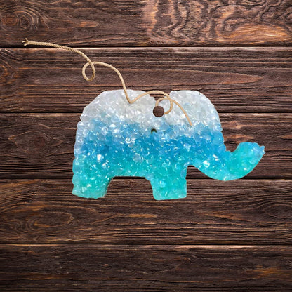 Elephant Freshie Silicone Mold for Scented Aroma Beads Car Candle, Soap Oven Safe to Bake Heat Resistant to 400 F 3.8 x 3.8 x 1” inch