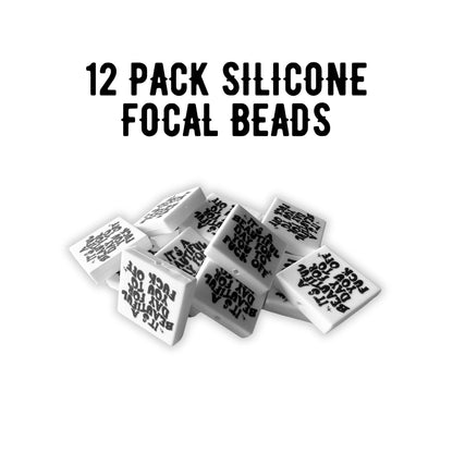 It’s a Beautiful Day for You to Fuck Off Square Silicone Focal Bead 12pk 2.7cm F Around and Find Out for Beadable Pen Freshie Hanger Keychain
