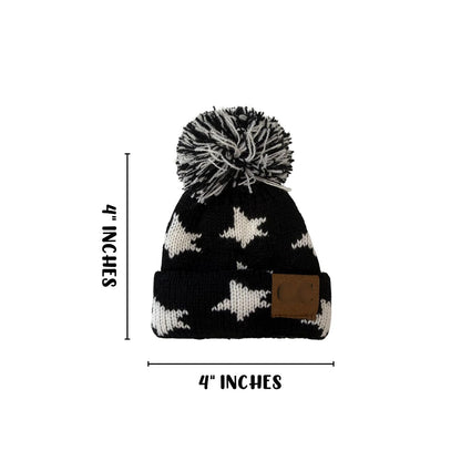 Mini Beanie for Freshie Smiley Faces 8pk with Pom Fluff Ball Leopard Bows Camo Stars Handmade Car Scented Drip Knit Hat Crafters C C