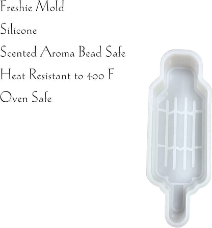 Bomb Pop Car Freshie Silicone Mold American 4th of July Popsicle Red White Blue 5.5x1.5x0.8” inches for Scented Aroma Beads Starter Kit Heat Resistant to 450 F Degrees Oven Bake