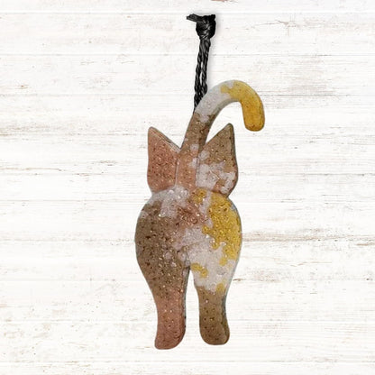 Cat Butt Car Freshie Silicone Mold 4.25 x 2. X 0.8” Dog Mama Cat Mom Tail Pet Paw for Scented Aroma Beads Oven Safe up to 450 F Freshie Supplies