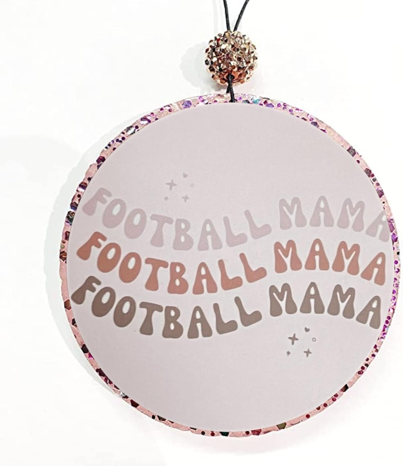 Sports Football Car Freshie Cardstock Cutout Rounds 2” in | 12 pk Mixed, Scented Aroma Bead Bake w/Silicone Mold Design Softball Cheer Mom Baseball Fishing Manly