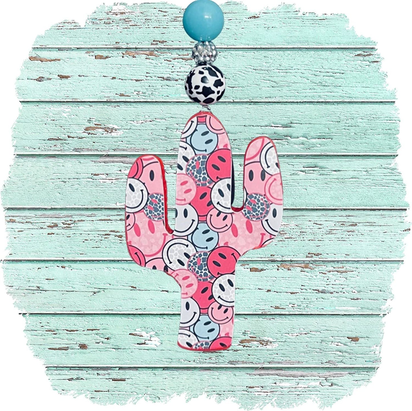 Freshie Cactus Cardstock Cutouts 5.5” x 3” inches for Freshies Random Design Mix | 12 pk | For Scented Aroma Beads Bake with Mold for Car Freshie Designs, Cactus, Western, Desert, Southwestern