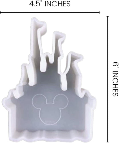 Castle Silicone Mold | Size 4.5" Wide x 6" Long x 1" Deep | Small Castle Design for Freshie, Soap, Resin, Candles