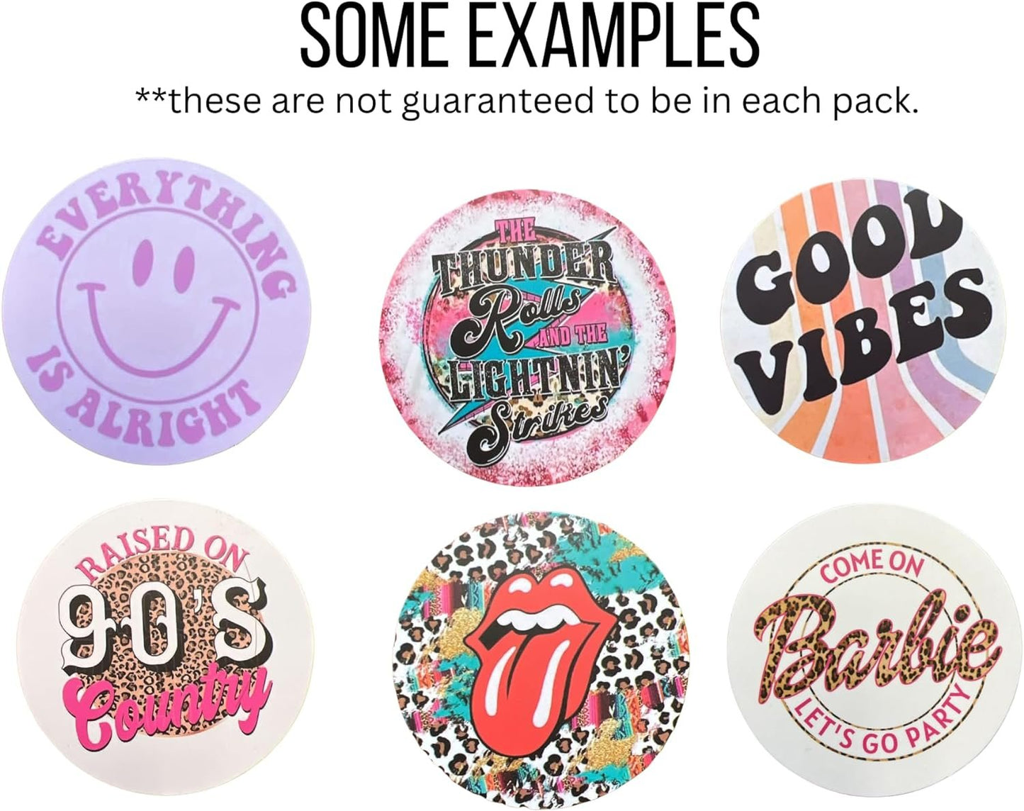 Cute Trendy Freshie Cardstock Cutouts Rounds 2” inch Mix Designs | 32 pk | Scented Aroma Beads Bake with Mold for Car Freshie, Leopard, Smiley, Country Chic
