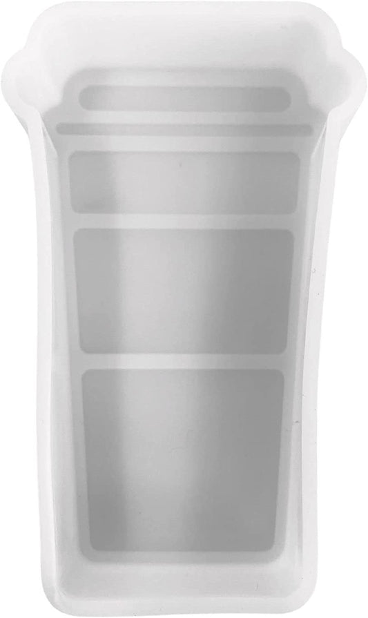 Coffee Cup Latte Cup Silicone Mold | 2.5" Wide x 5" Long x 1" Deep | Silicone Mold for Freshies, Silicone Mold for Epoxy, Silicone Mold for Soap | Coffee Cup Design