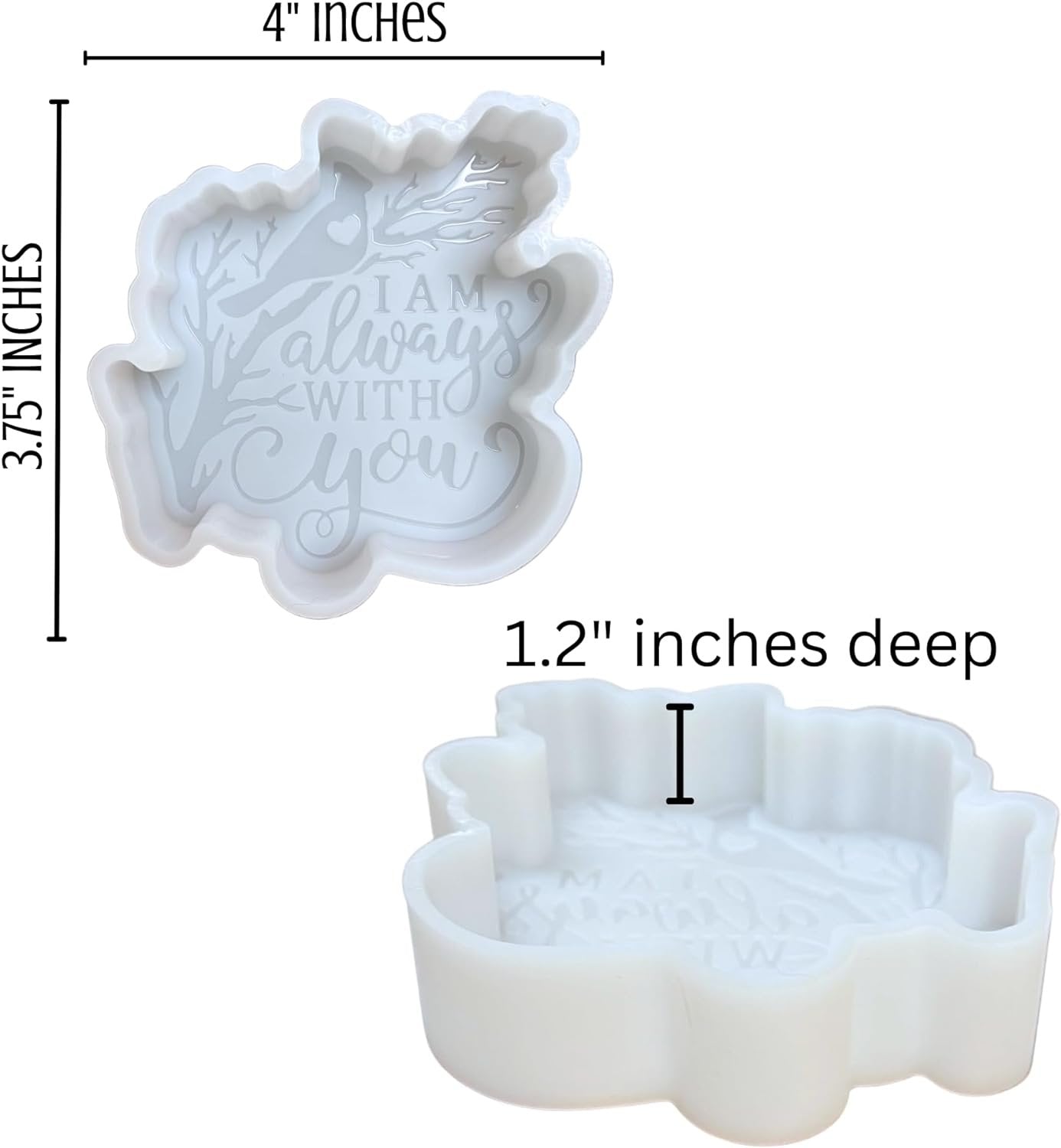 Christian Jesus Religious Car Freshie Silicone Molds | Bulk 4 pk Car Freshener Scented Aroma Bead Oven Safe 450 F He is Risen, Cross, Blessed, I Am Always with You Cardinal