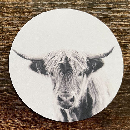 Highland Dairy Cow Cardstock Cutouts for Freshies | 12 Pack | 2.5" Inch Circles | Freshie Supplies | Western Designs