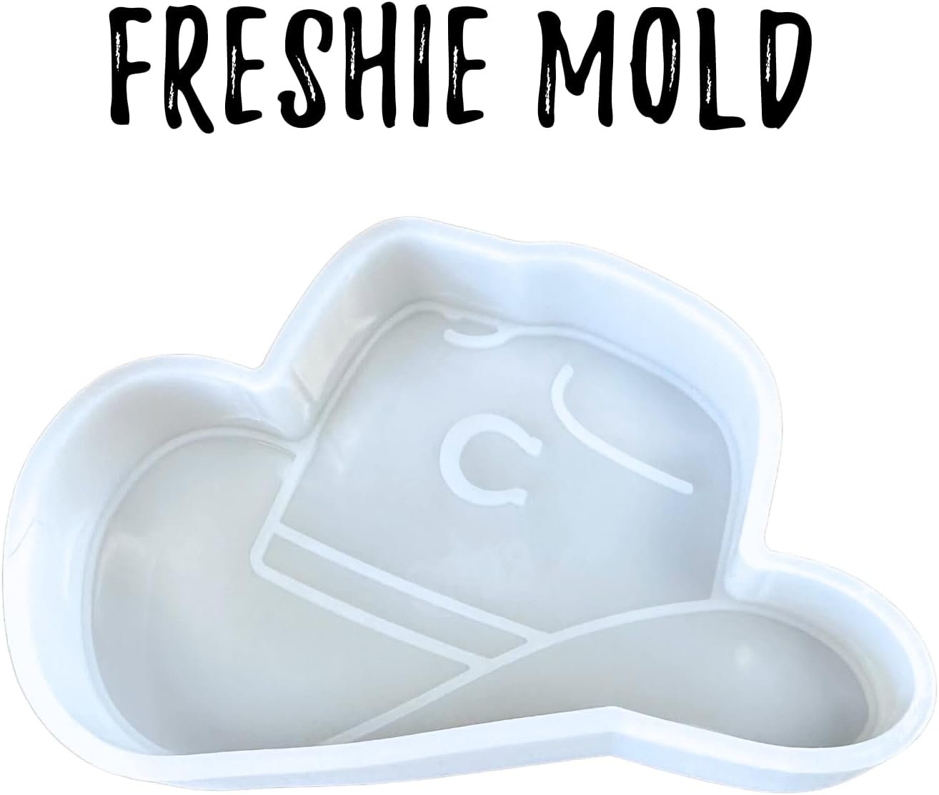 Charlie C Horse Cowboy Hat Silicone Freshie Mold 1 3.2x5x1” Heat Resistant Oven Safe for Scented Aroma Beads Car Candle Shaped Southern Trendy