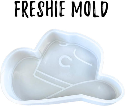 Charlie C Horse Cowboy Hat Silicone Freshie Mold 1 3.2x5x1” Heat Resistant Oven Safe for Scented Aroma Beads Car Candle Shaped Southern Trendy