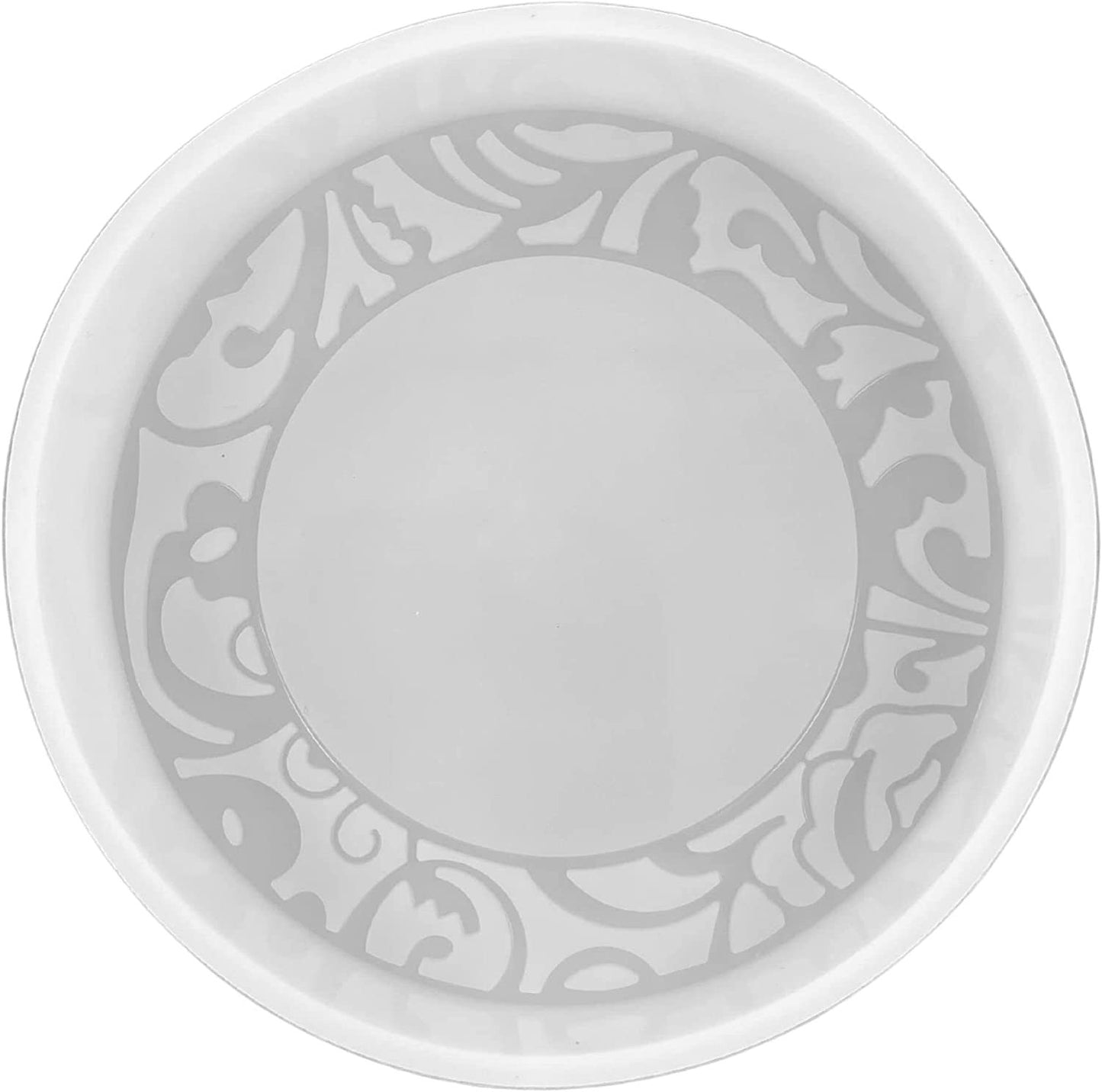 Circle Cardstock Round Decorated Pattern Design Freshie Silicone Mold for Scented Cured Aroma Beads 4” Diameter Southern Leather Pocket Resin, Candle, Soap, Freshie Oven Safe Heat Resistant to 400F