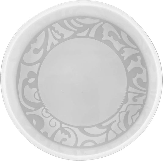 Circle Cardstock Round Decorated Pattern Design Freshie Silicone Mold for Scented Cured Aroma Beads 4” Diameter Southern Leather Pocket Resin, Candle, Soap, Freshie Oven Safe Heat Resistant to 400F