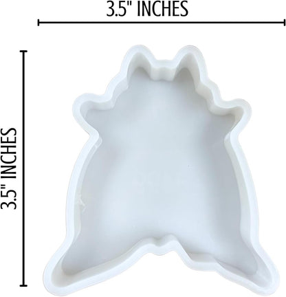 Cowhide Rug Car Freshie Silicone Mold 3.5 x 3.5 x 0.8” inches Cow Hide Western Rug Punchy Cowboy for Scented Aroma Beads Oven Safe Bake up to 450 F Country Southern