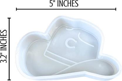Charlie C Horse Cowboy Hat Silicone Freshie Mold 1 3.2x5x1” Heat Resistant Oven Safe for Scented Aroma Beads Car Candle Shaped Southern Trendy