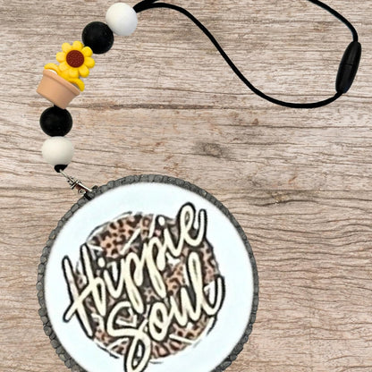 Sunflower Silicone Focal Bead Set | 12 Pc Mixed Pack Boho Colors Summer Succulent Green Potted Flower Bulk Wholesale for Keychain Making Kit Pen Freshie Hanger