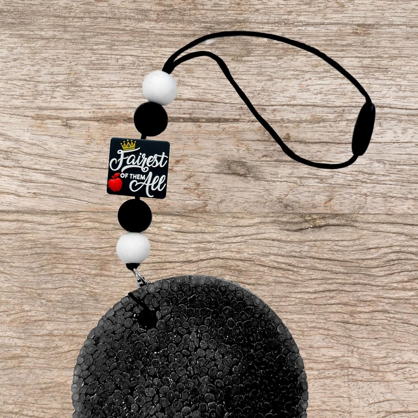 Fairest of Them All Queen Wicked Silicone Focal Bead 12pk Bulk Character 1.11x1.16” Beadable Pen Magical Apple Crown Keychain Mouse